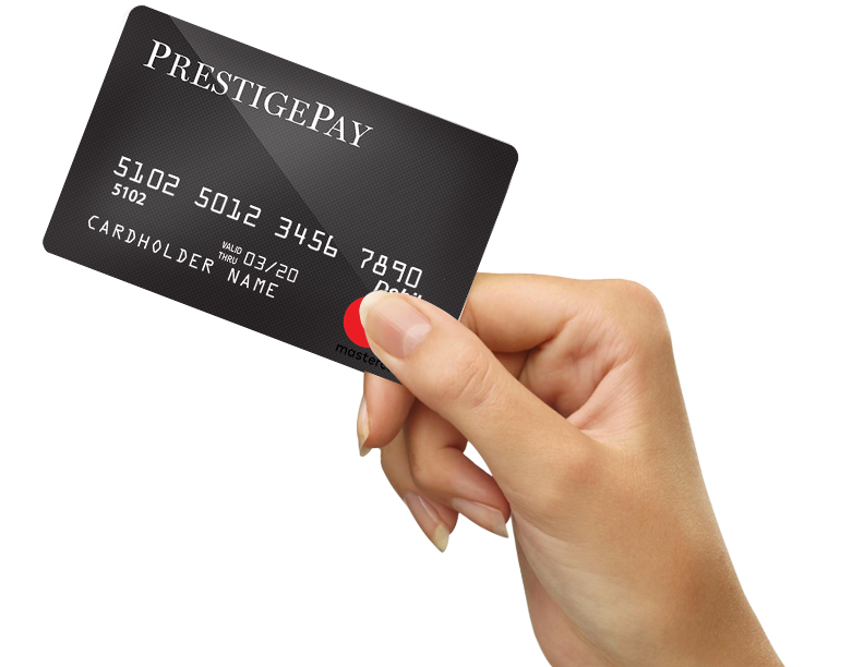 Tangan perempuan memegang kartu kredit PNG Clipart