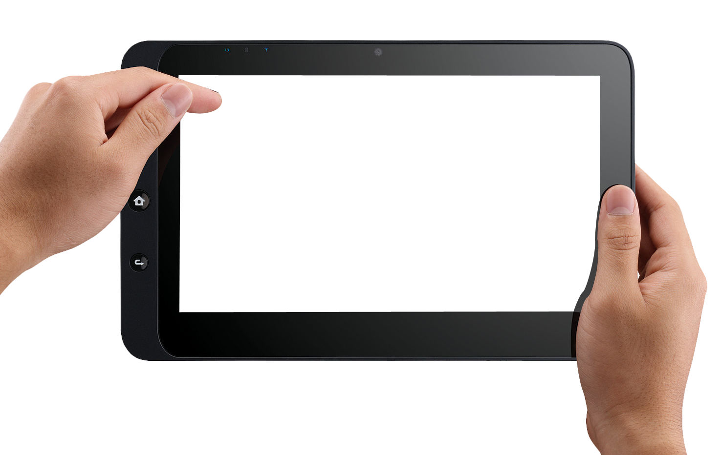 Tablet PNG şeffaf görüntü tutan el