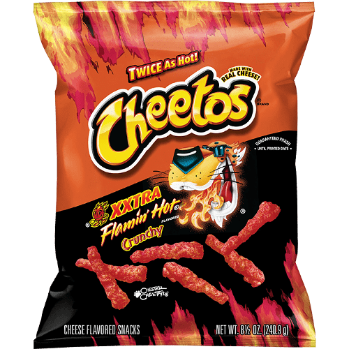 Gearomatiseerde Cheetos crunchy pack Transparant PNG