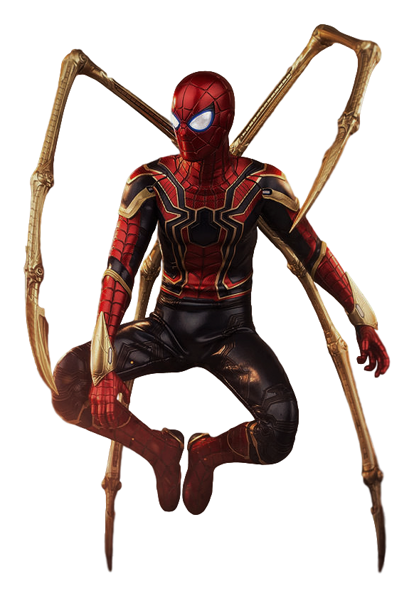 Flying Iron Spiderman Transparent Background