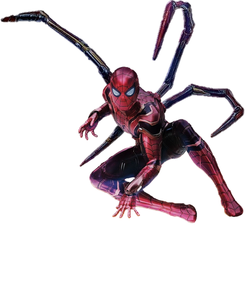Flying Iron Spiderman Transparent PNG