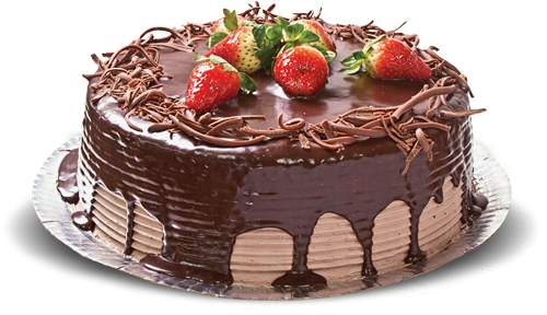Verse chocoladecake PNG-afbeelding