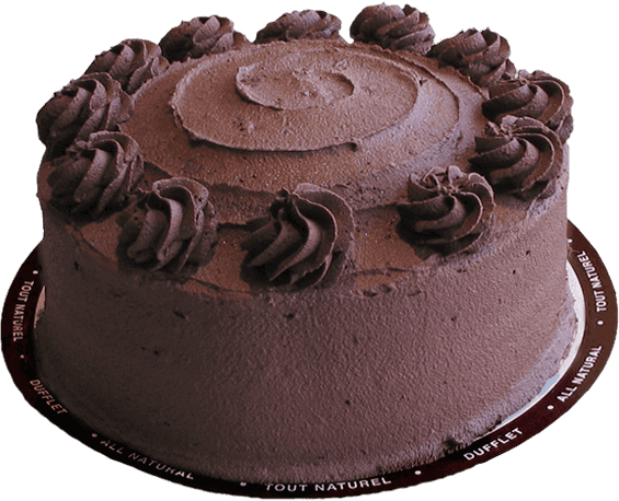 Immagine Trasparente della torta di cioccolato fresca