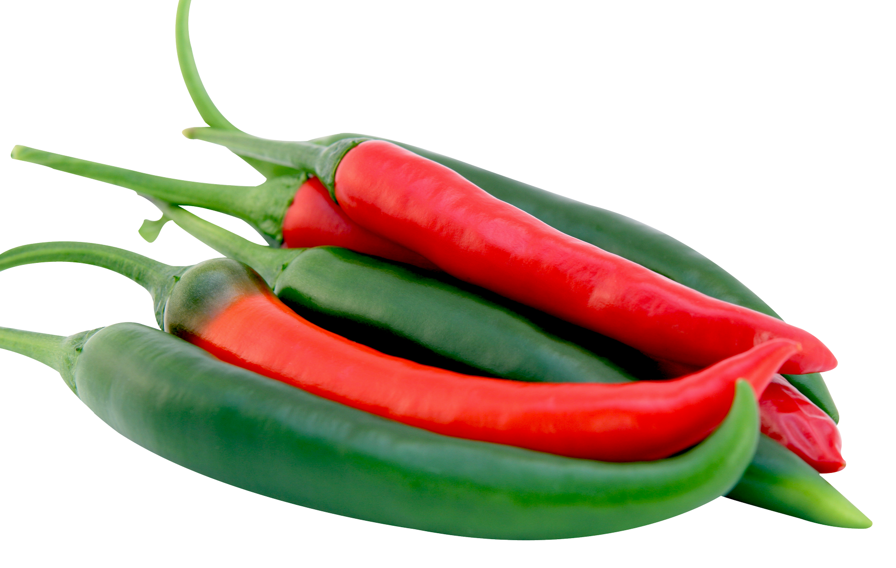 Frische grüne und rote chilli Transparente PNG