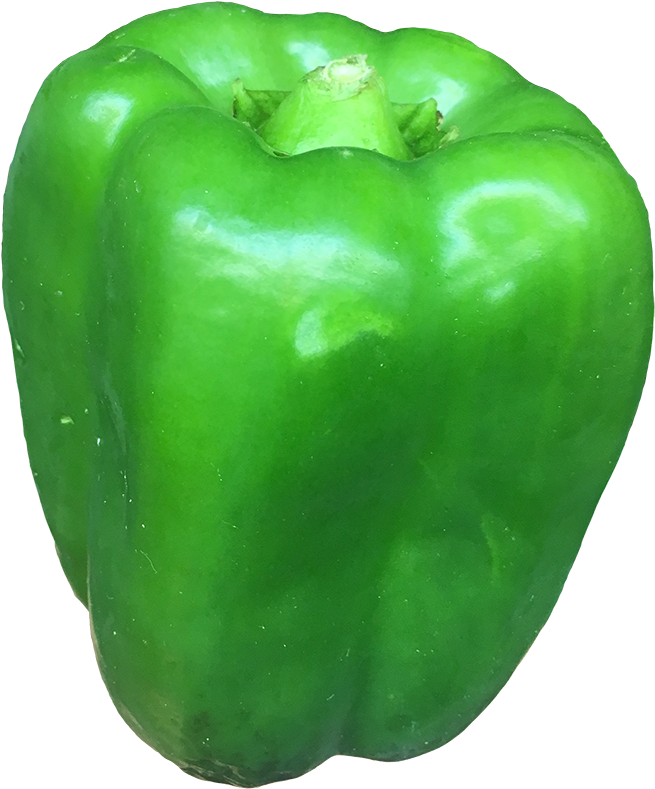 Frische grüne Bell Pepper PNG-Datei