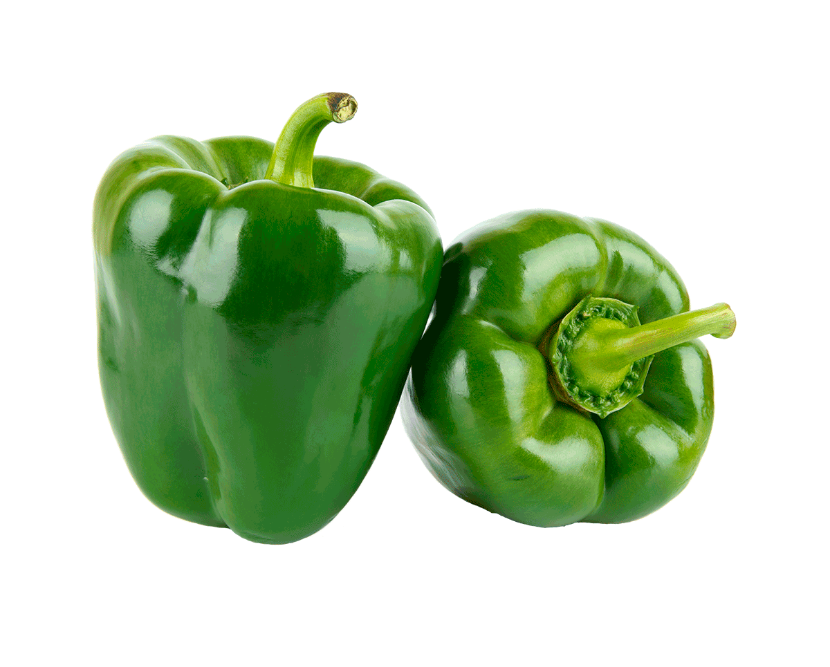 Fresh Green Bell Pepper Transparent PNG
