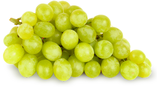 Verse groene druiven Transparante achtergrond
