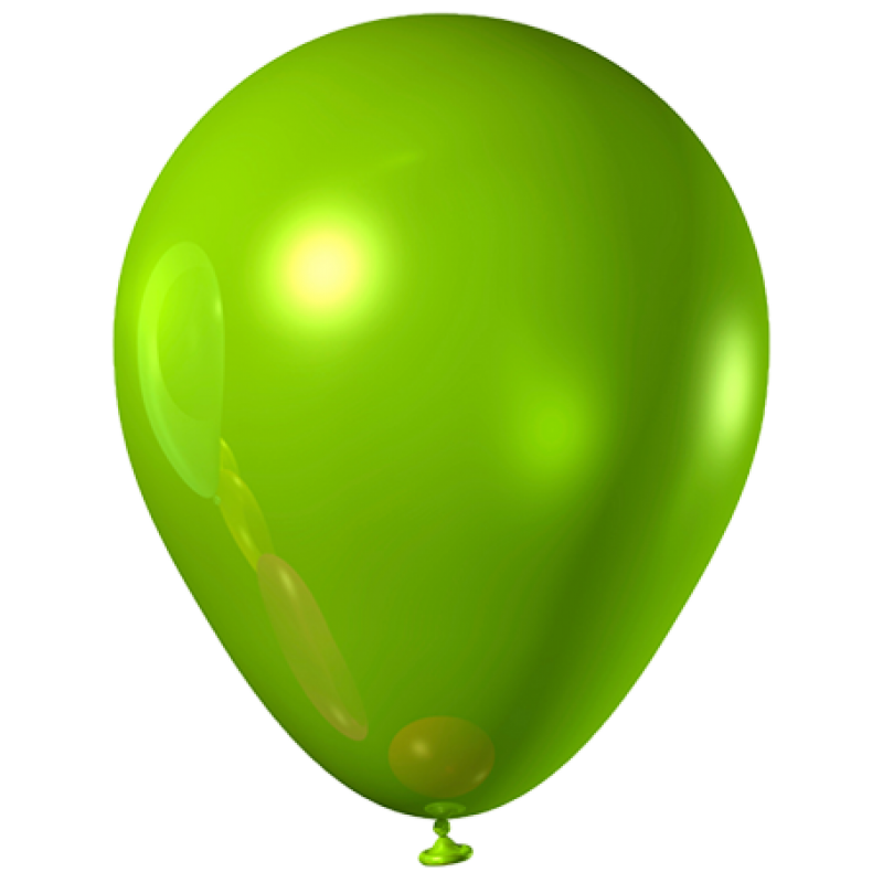 Glänzende grüne Ballon-PNG-Datei