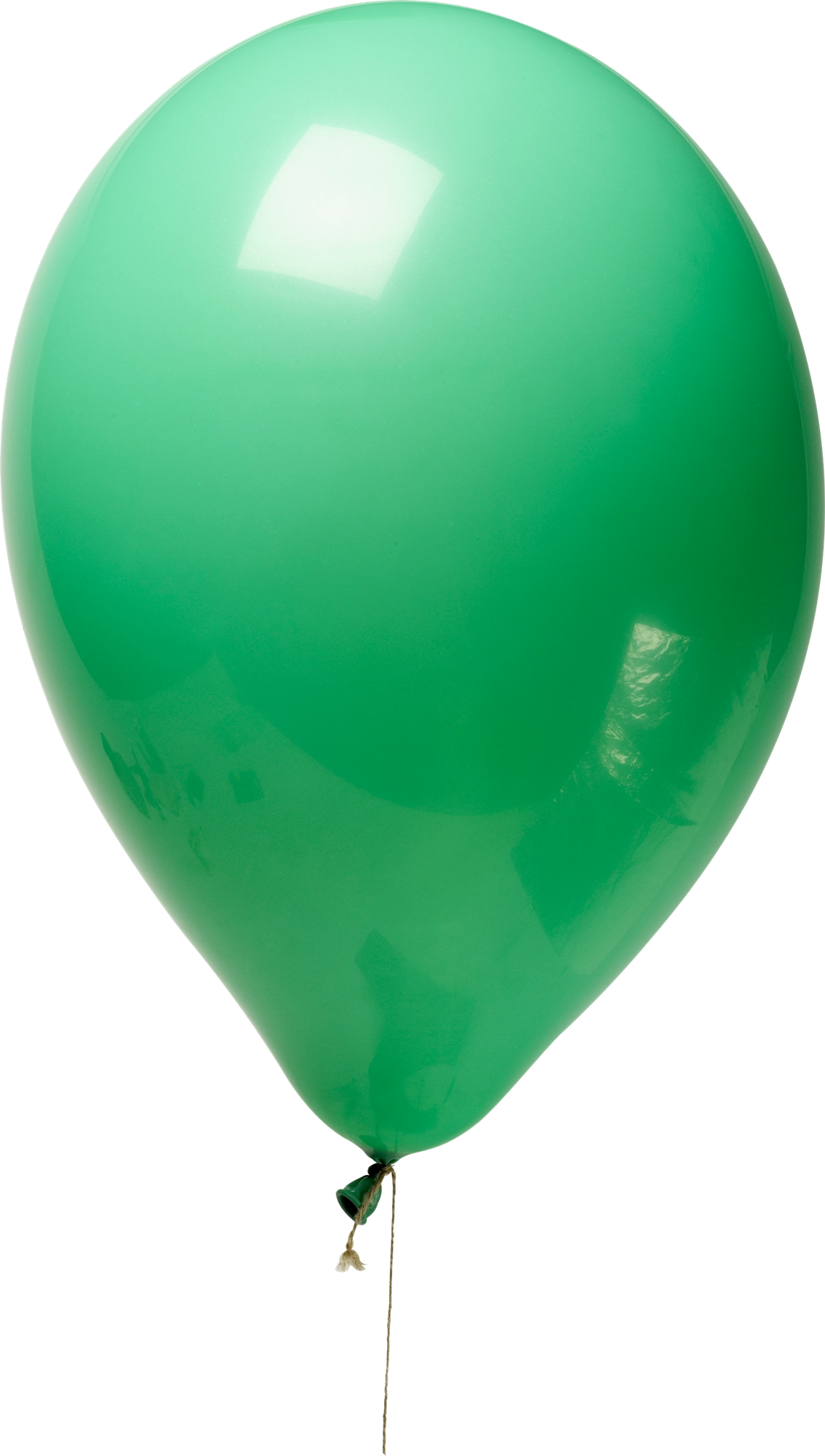 Glossy Green Balloon PNG Image