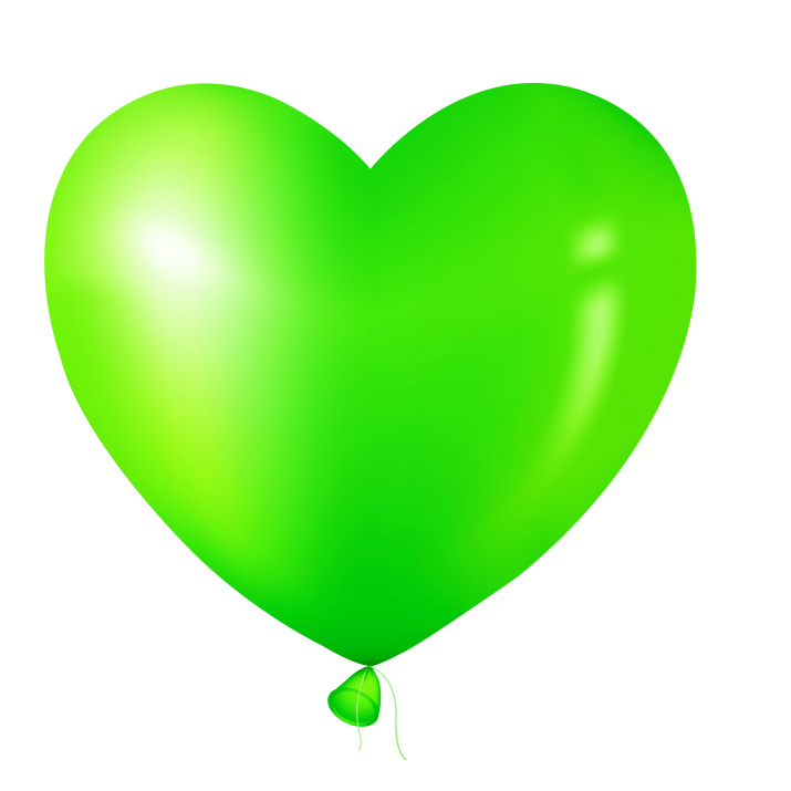Glänzender grüner Ballon PNG-transparentes Bild