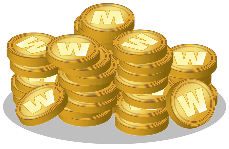 Goldene Münzen Stack Währungswährung PNG-Datei