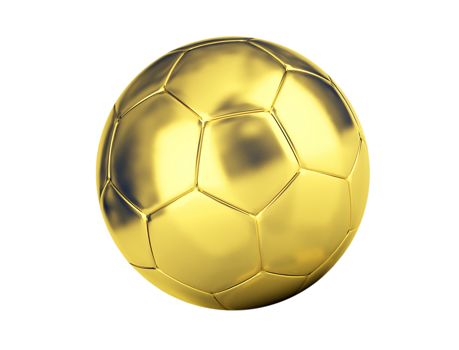 Golden PNG transparente de fútbol