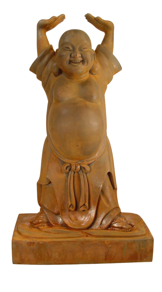 Golden Laughing Buddha PNG Image