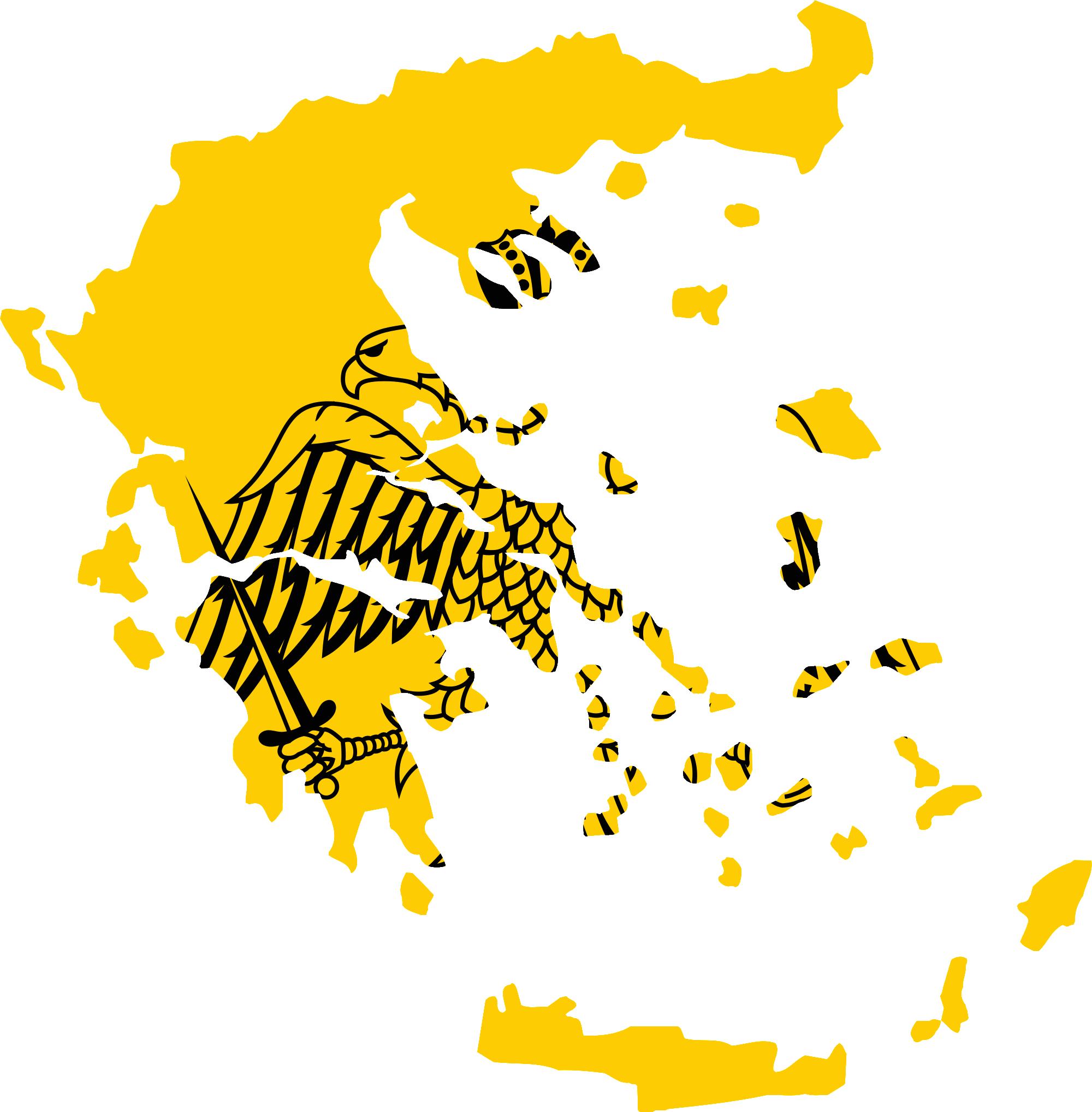 File PNG mappa Grecia