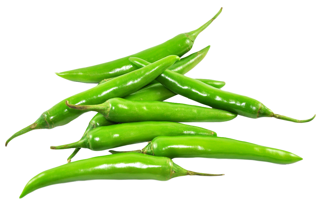 Green Chili Pepper PNG Transparent Image