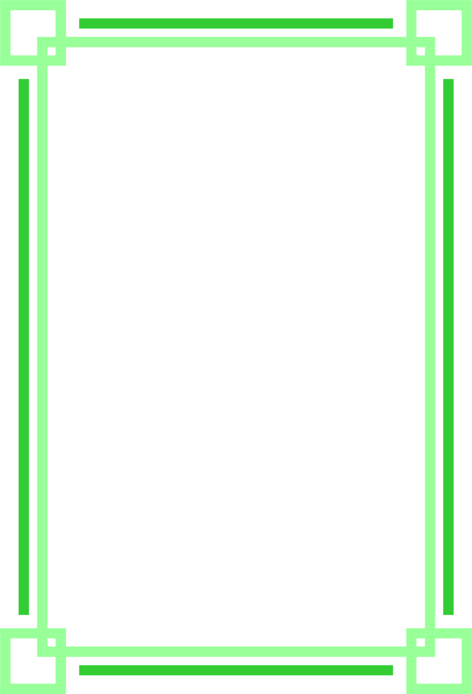 Green Frame Transparent PNG