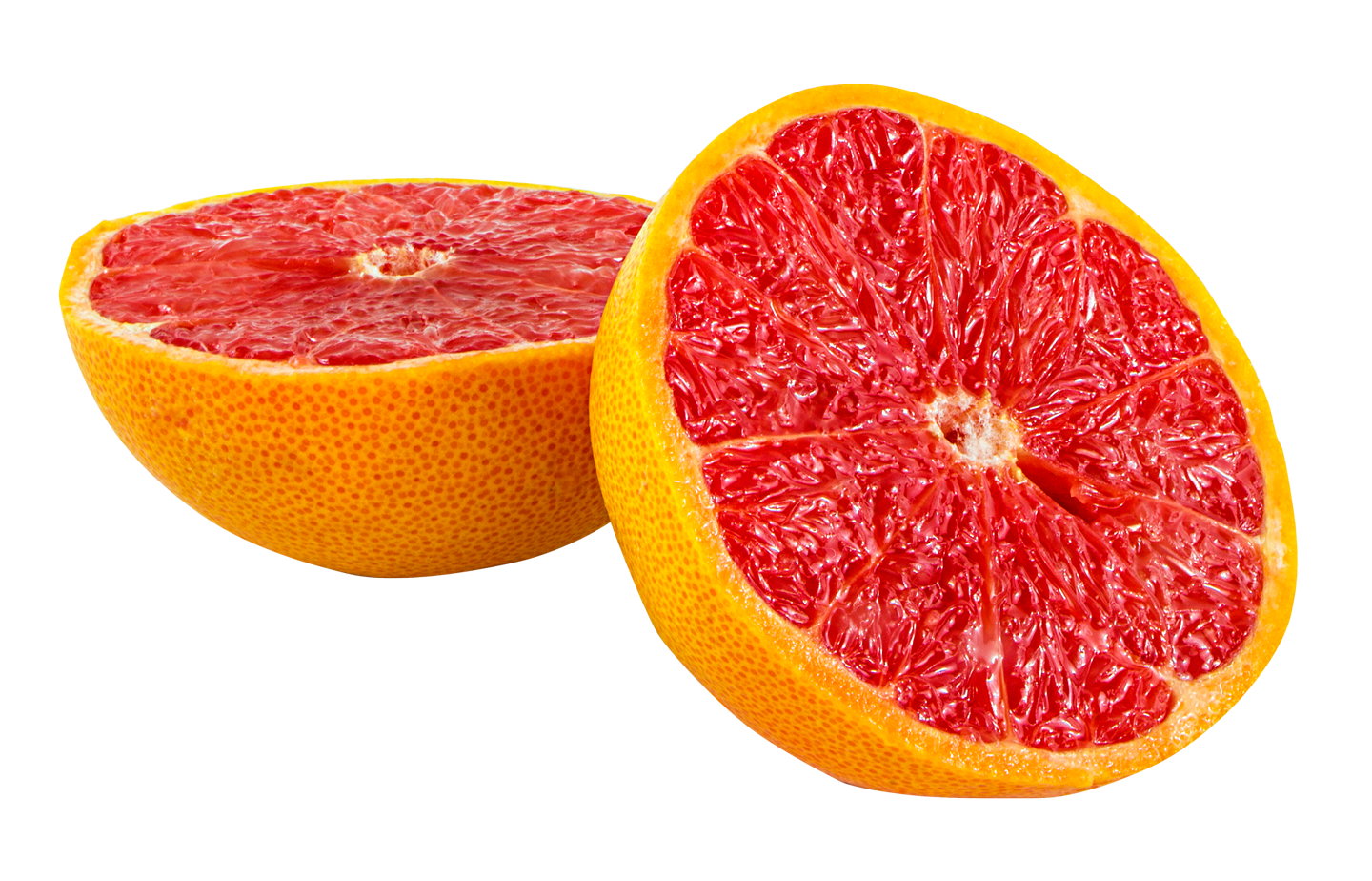Halber grapefruit Transparenter Hintergrund