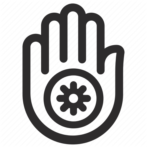 Hand Jainismus-Symbol Transparentes PNG