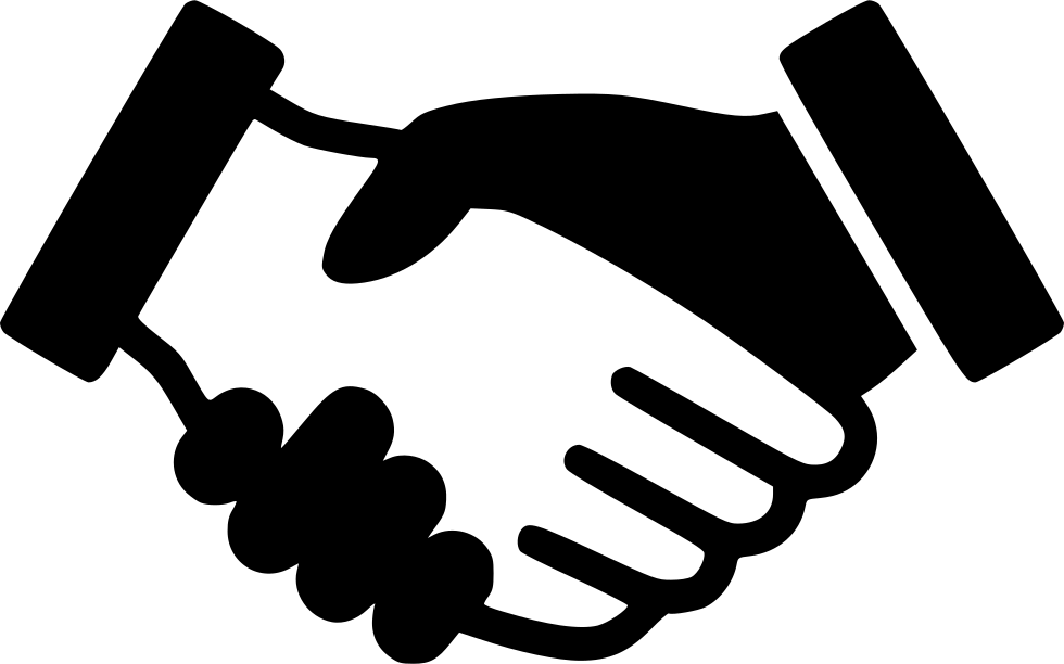 Hand Shake Silhouette PNG-bestand