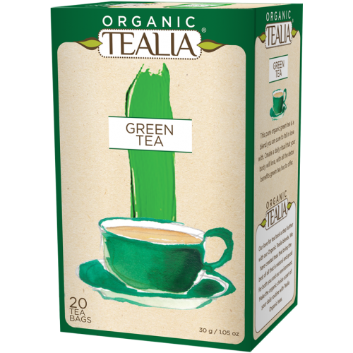 Clipart di tè verde organico sano