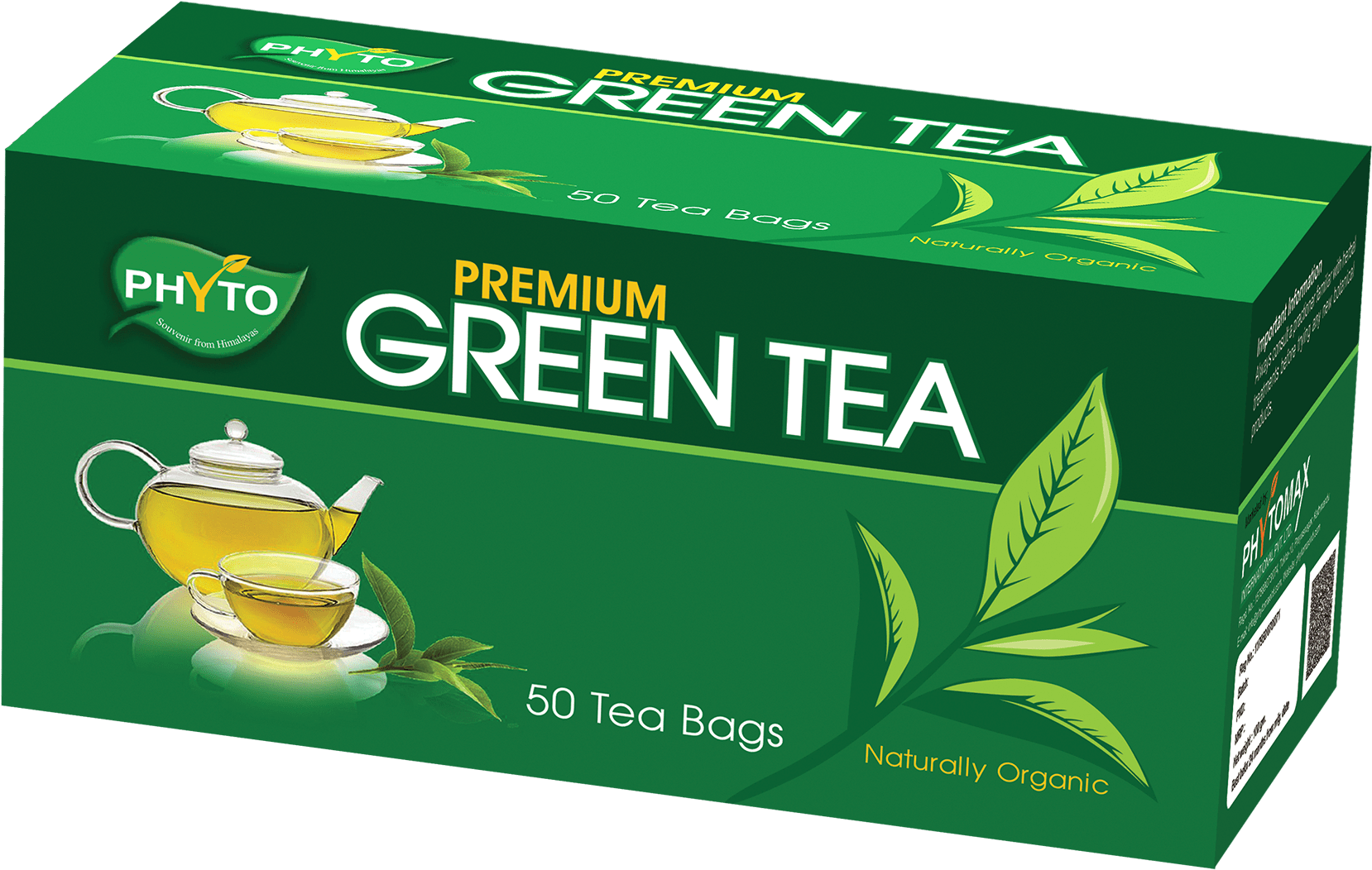 Gezonde biologische groene thee PNG-afbeelding
