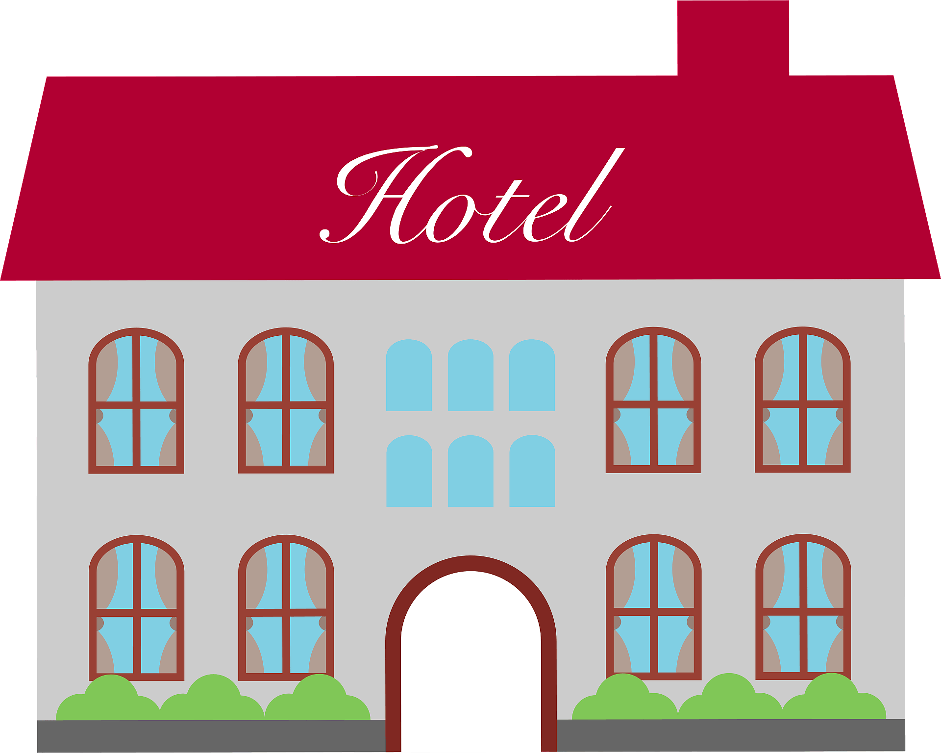 Hotelgebäude PNG-Bild