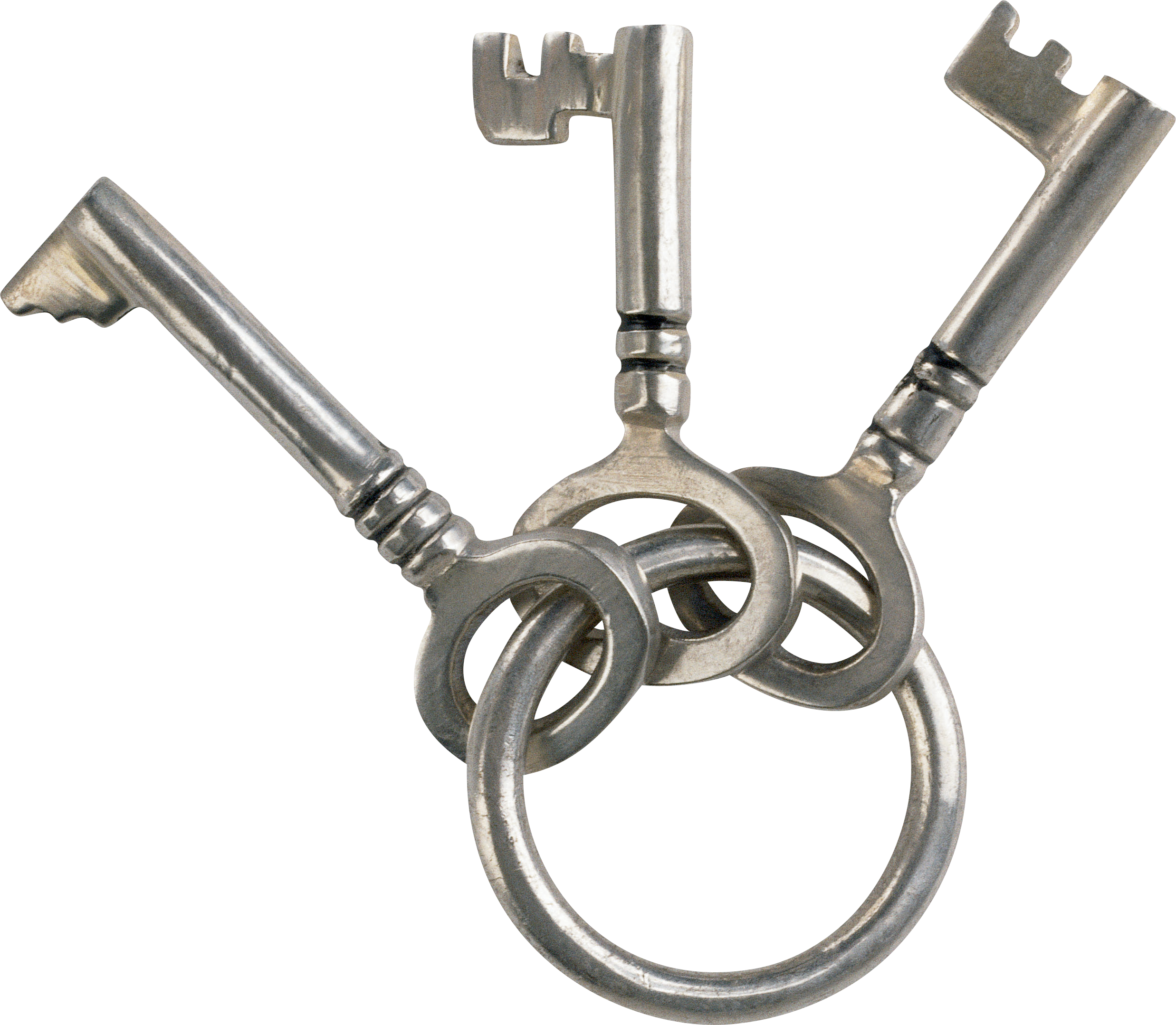 House Silver Key PNG Transparent Image