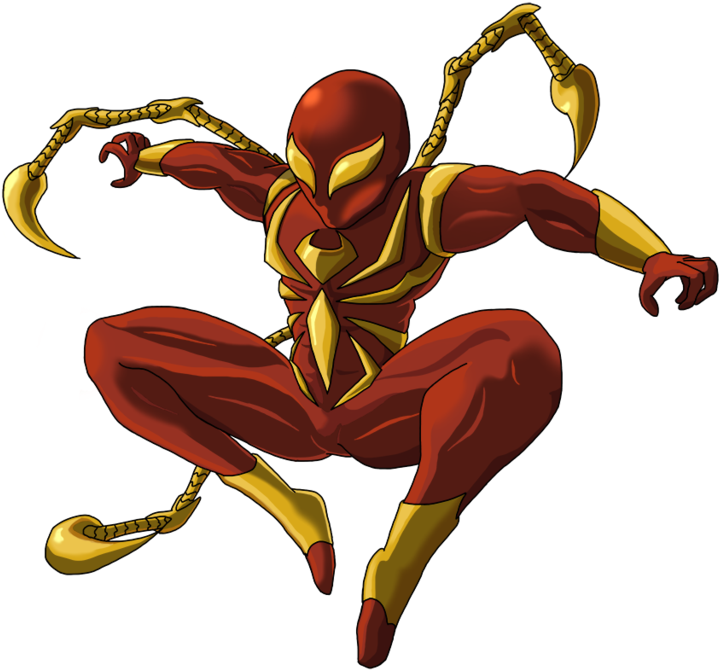 Iron Spiderman PNG Transparent Image