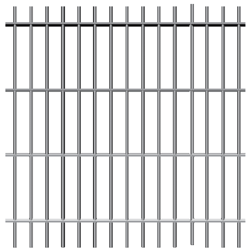 Barras de prisão transparente PNG