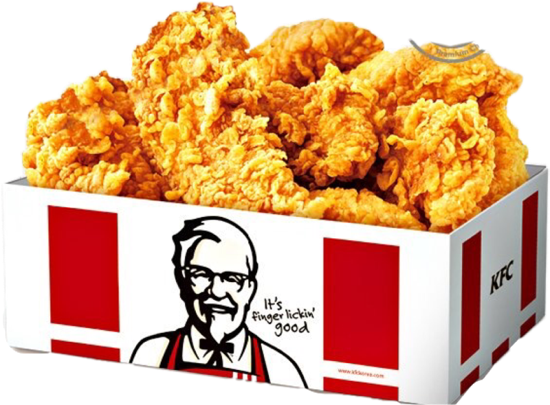KFC 치킨 버킷 PNG 사진