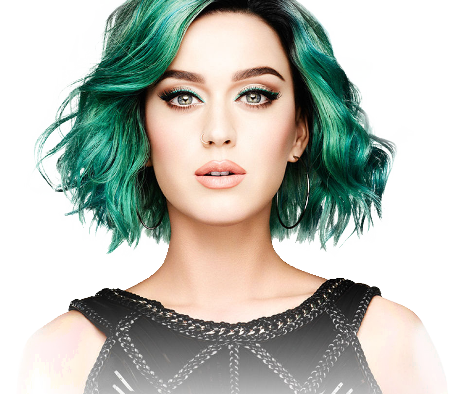 Katy Perry Green Hair PNG Clipart