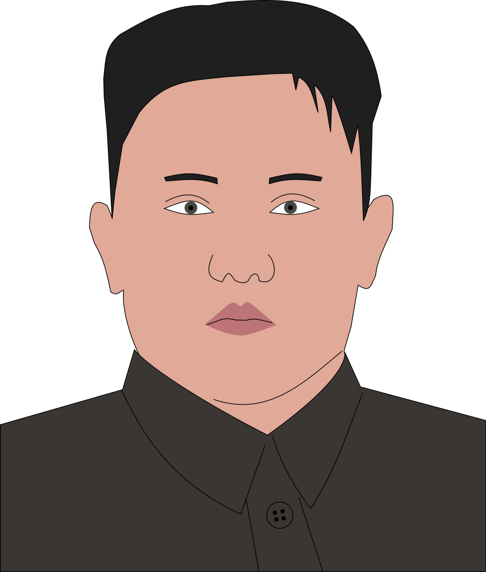 Kim Jong-un menghadapi Foto PNG