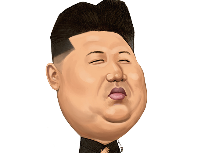 Kim Jong-un menghadapi gambar Transparan PNG