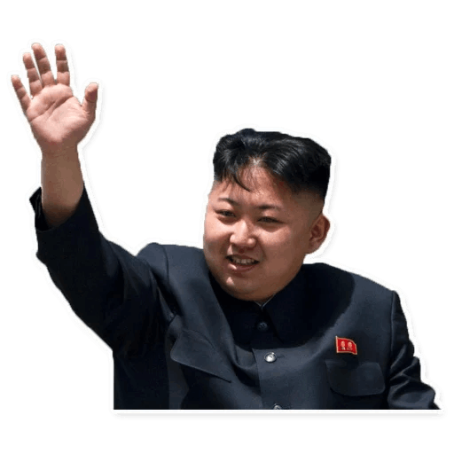 Kim Jong-un menghadapi PNG Transparan