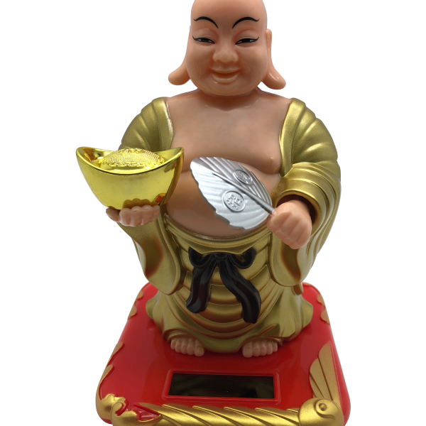 Tumatawa Buddha Statue PNG Image