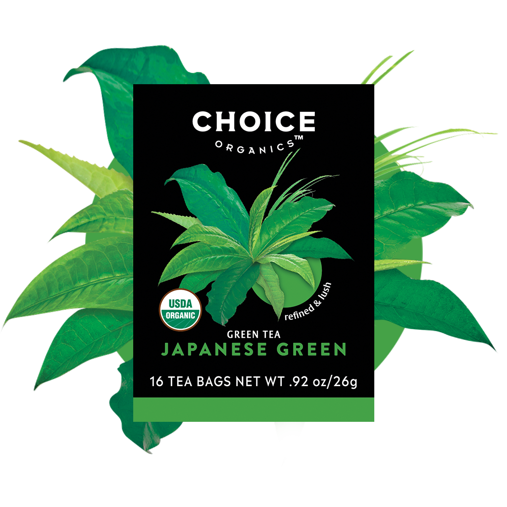 Leaves Organic Green Tea PNG Transparent Image