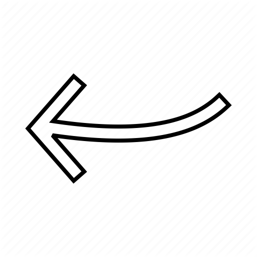 السهم الأيسر صورة ظلية ملف PNG