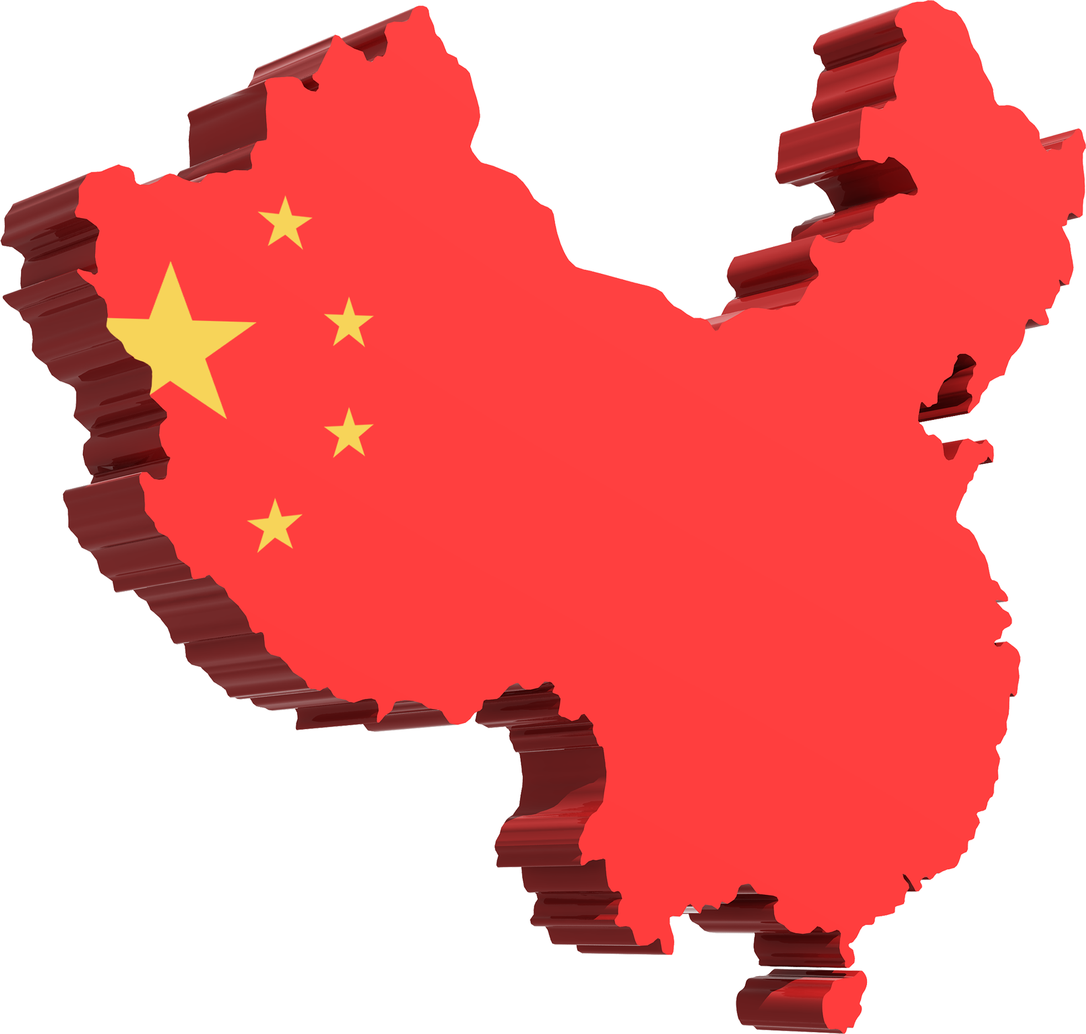 Karte China Flagge PNG Clipart