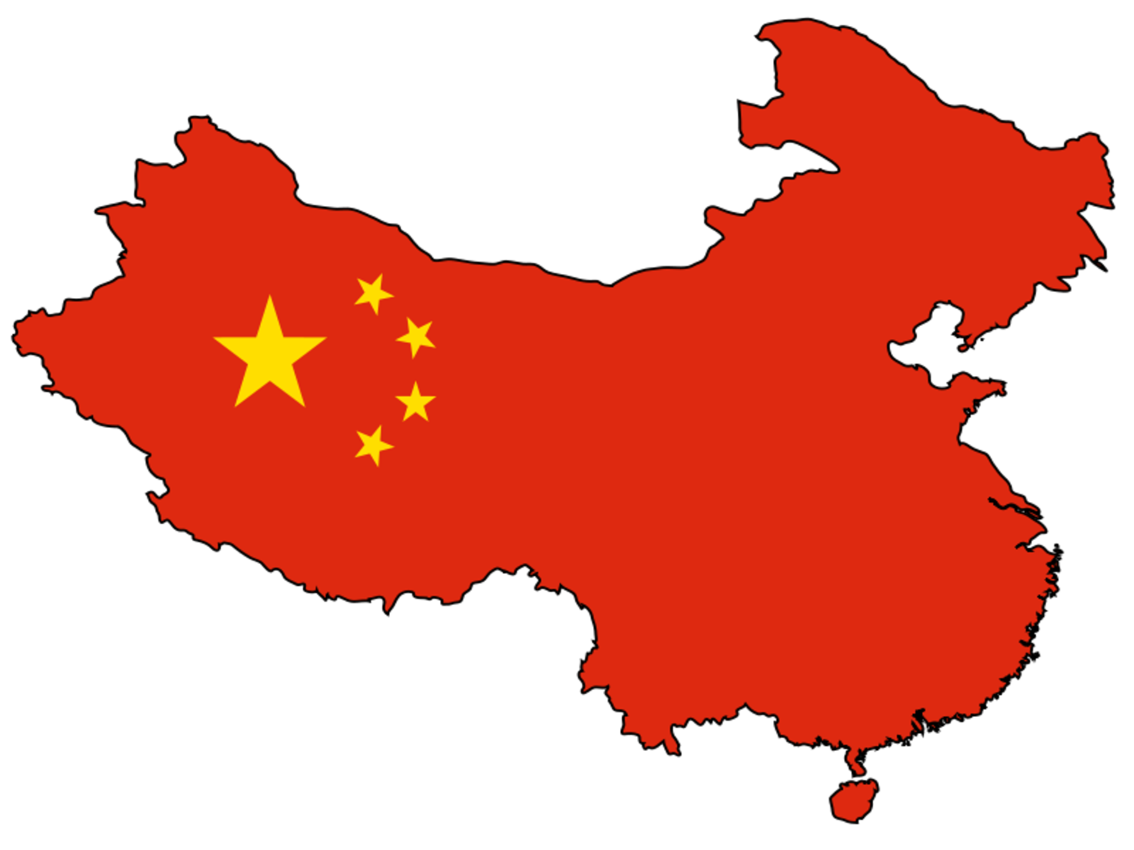 خريطة الصين العلم PNG صورة شفافة