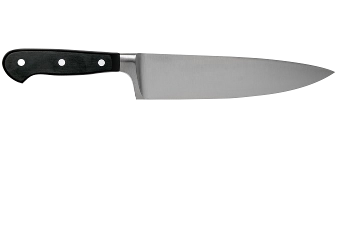 Металлический кухонный нож прозрачный PNG