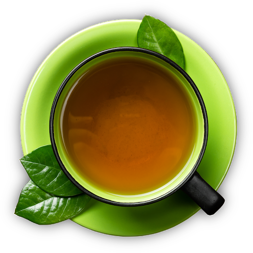 Immagine Trasparente del tè verde organico della menta