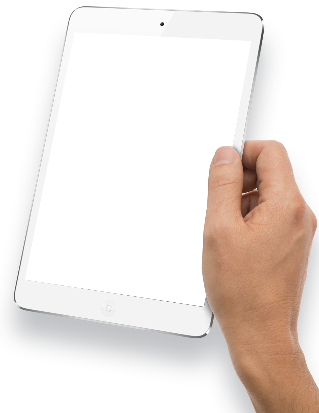 Mockup el tablet PNG Dosyası tutan