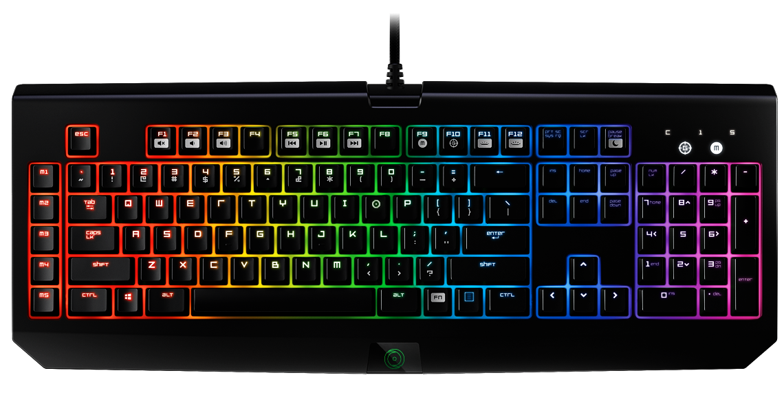 Neon Gaming Keyboard PNG HD