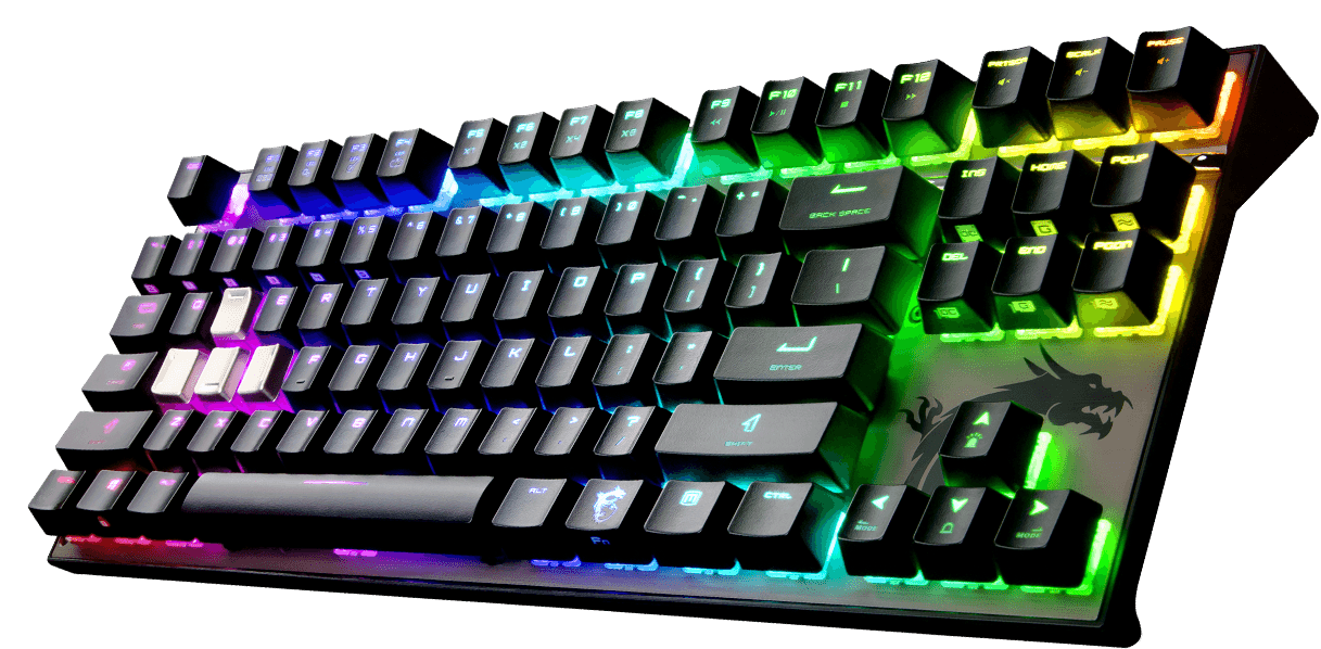 Neon-Gaming-Tastatur transparent PNG