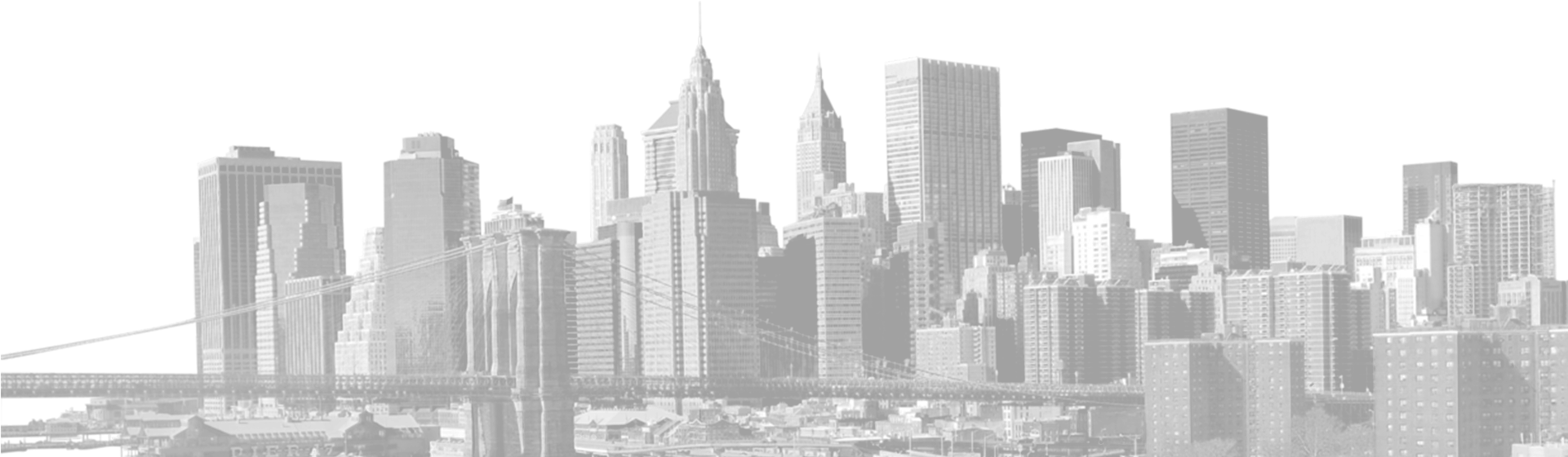 Gambar New York Skyline PNG Transparan