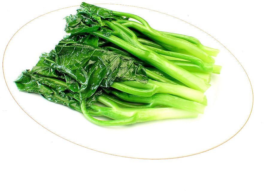Clipart PNG di spinaci cinesi organici