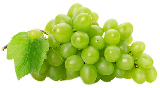 Organische groene druiven Transparant PNG