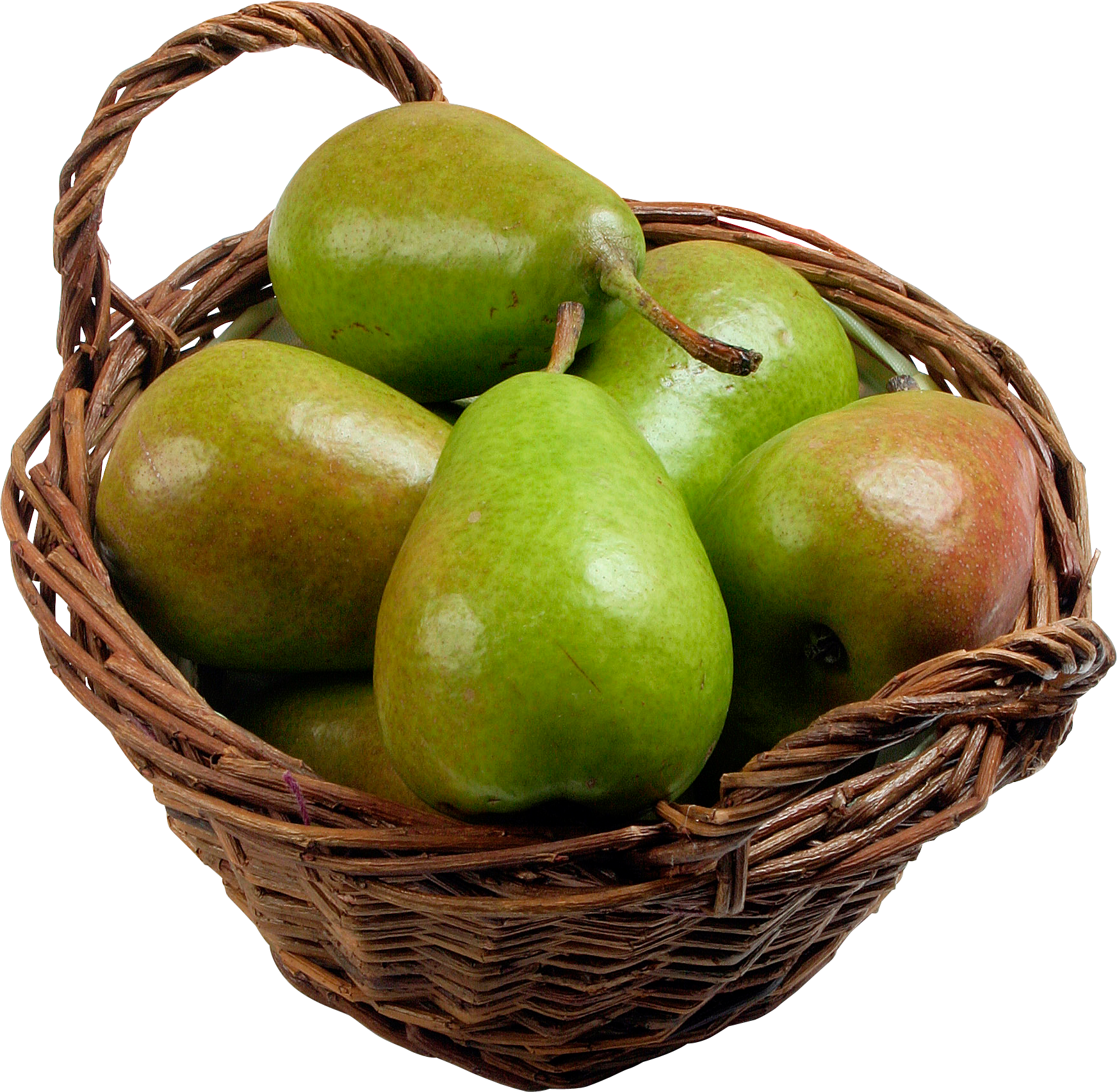 Organic Green Pears PNG Image