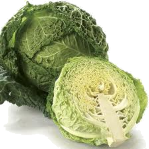 Organic Half Cabbage PNG Transparent Image