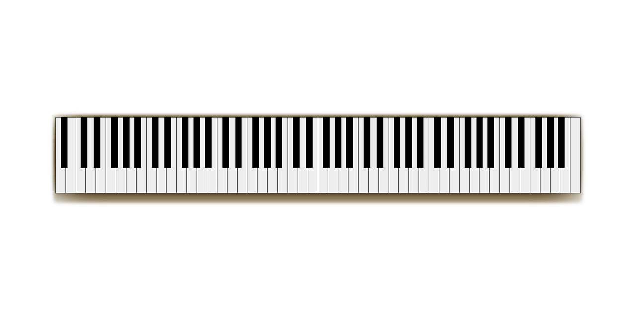 Piyano klavye PNG Dosyası